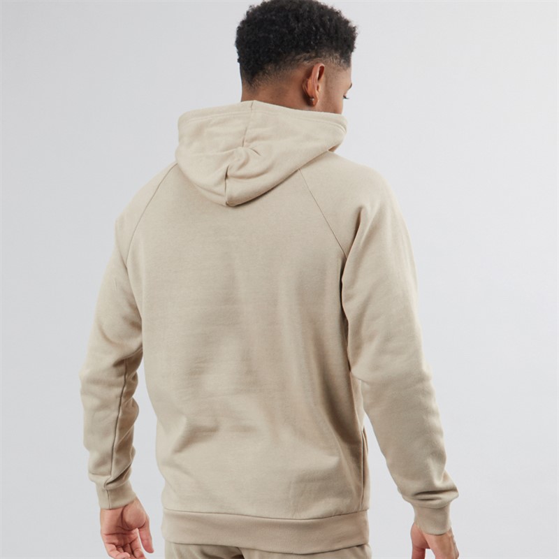 Under Armour Mens UA Rival Fleece Logo Hoodie City Khaki/Summit White