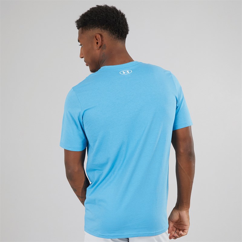 Under Armour Mens UA Sportstyle Left Chest Short Sleeve T-Shirt Ether Blue