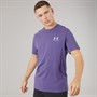 Under Armour Mens UA Sportstyle Left Chest Short Sleeve T-Shirt Purple Luxe/White