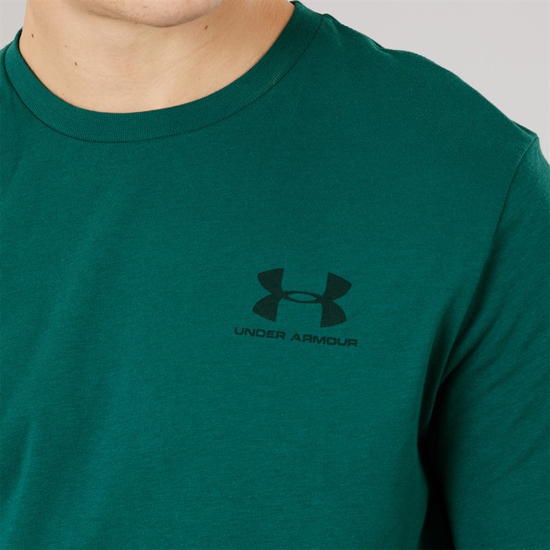 Under Armour Mens UA Sportstyle Left Chest Short Sleeve T-Shirt Rack Green/Arden Green
