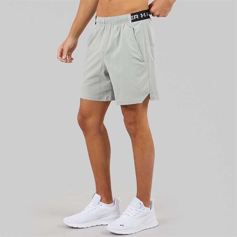 Under Armour Mens UA Vanish Woven 6 Inch Shorts Titanium/Ultimate Black