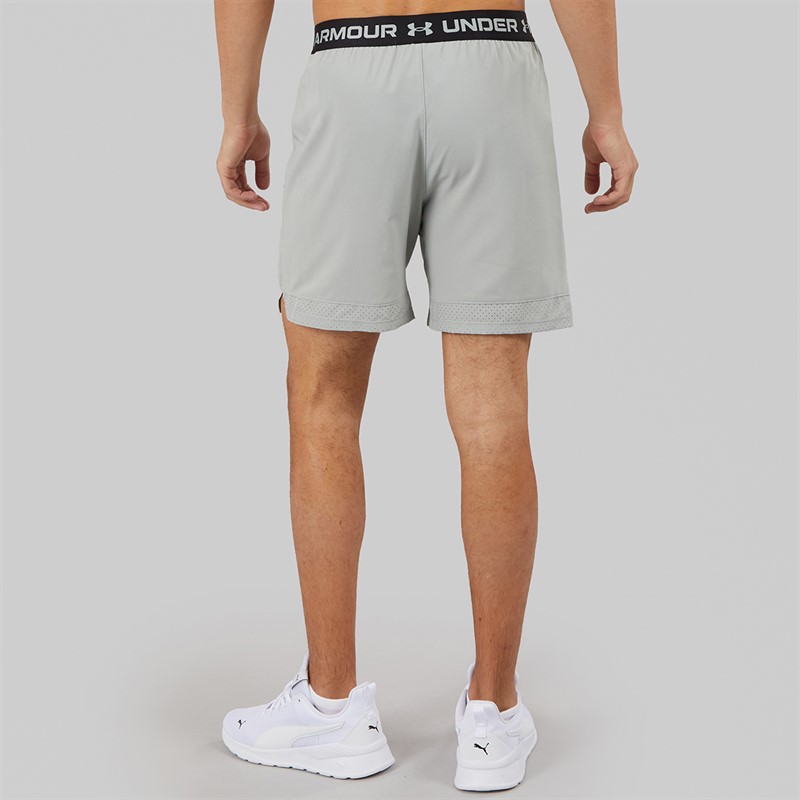 Under Armour Mens UA Vanish Woven 6 Inch Shorts Titanium/Ultimate Black