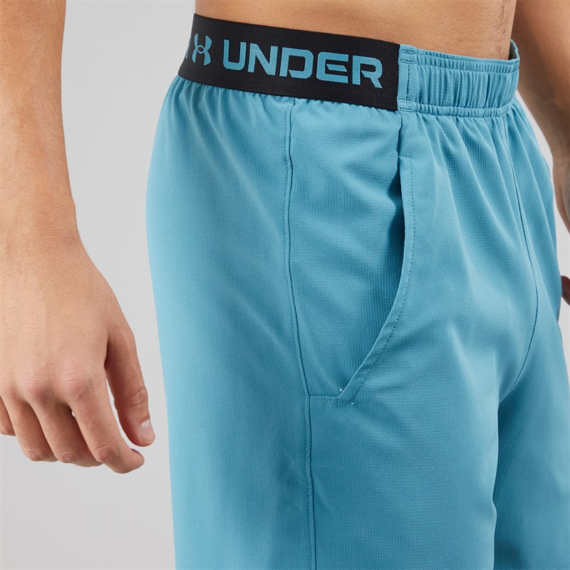 Under Armour Mens UA Vanish Woven 6 Inch Shorts Boundless Blue/Ultimate Black