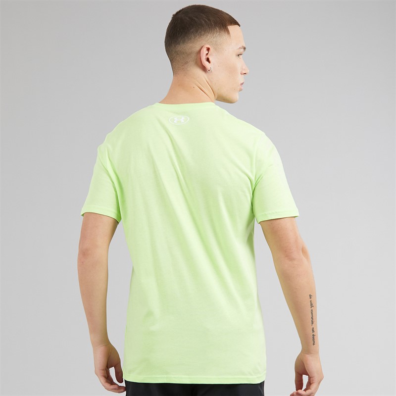 Under Armour Mens UA Sportstyle Left Chest Short Sleeve T-Shirt Lumos Lime/White