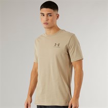 Under Armour Herre UA Sportstyle Venstre Bryst Kortærmet T-shirt City Khaki/Taupe Dusk