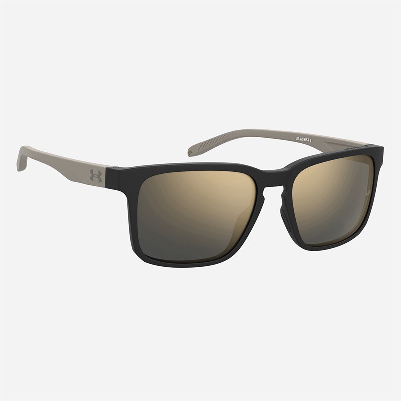 Under Armour Mens Sunglasses Matte Black Beige