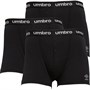 Umbro Boxer Button Homme Noir/Gris