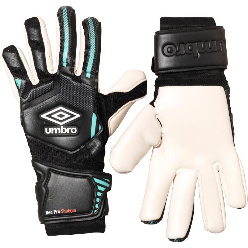 Buy Umbro Mens Neo Pro Shot Gun Goalkeeper Gloves Black/White