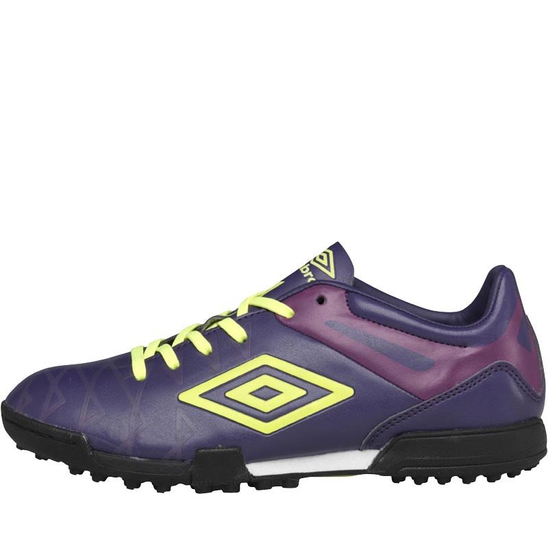 Buy Umbro Junior UX 1 Club TF Astro Football Boots Blackberry/Yellow/Grape