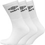 Umbro Heren Drie Pack Sokken Wit
