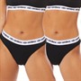 Umbro Dames Twee Pack Slip Zwart