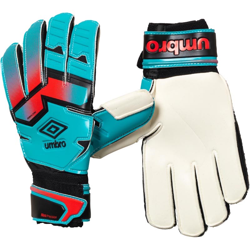 Buy Umbro Junior Neo Precision Goalkeeper Gloves Bluebird/Grenadine/Black