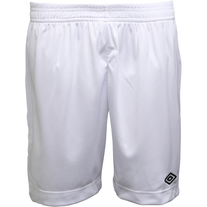 Buy Umbro Junior Boys Teamwear Match Poly Football Shorts White