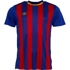 Buy Umbro Mens Capital Stripe Short Sleeve Match Jersey Blue/Red