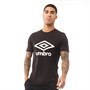 Umbro Mens Active Style Logo T-Shirt Black/White
