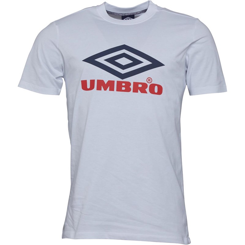 Buy Umbro Mens Global Target Logo T-Shirt England White