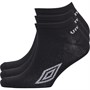 Umbro Męskie Trójpak Skarpety Sportowe Czarny