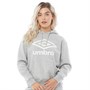Umbro Damskie Active Style Bluza z Kapturem Szary Margielowy