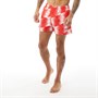 Umbro Mens Euro Swim Shorts Hibiscus/White