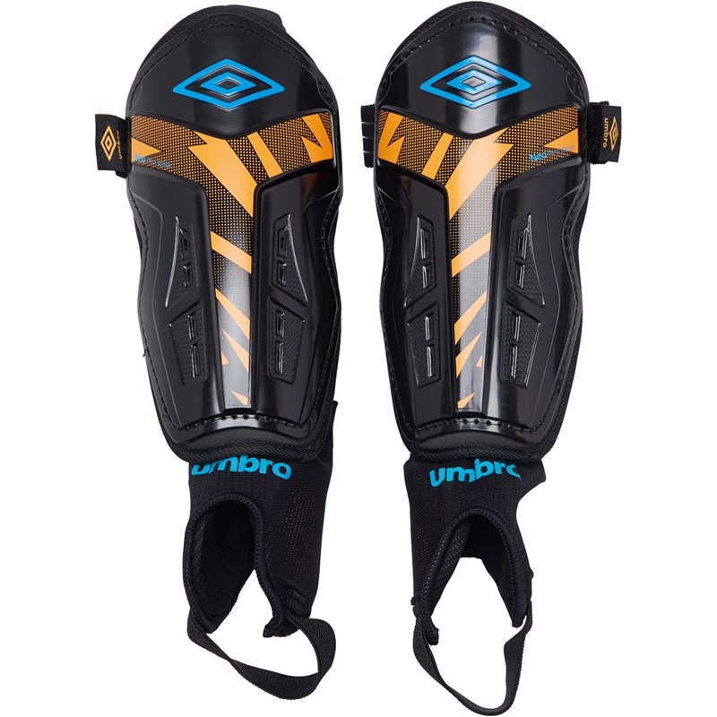 Buy Umbro Mens Neo Valor Pro Shin Guards With Socks Black/Diva Blue ...