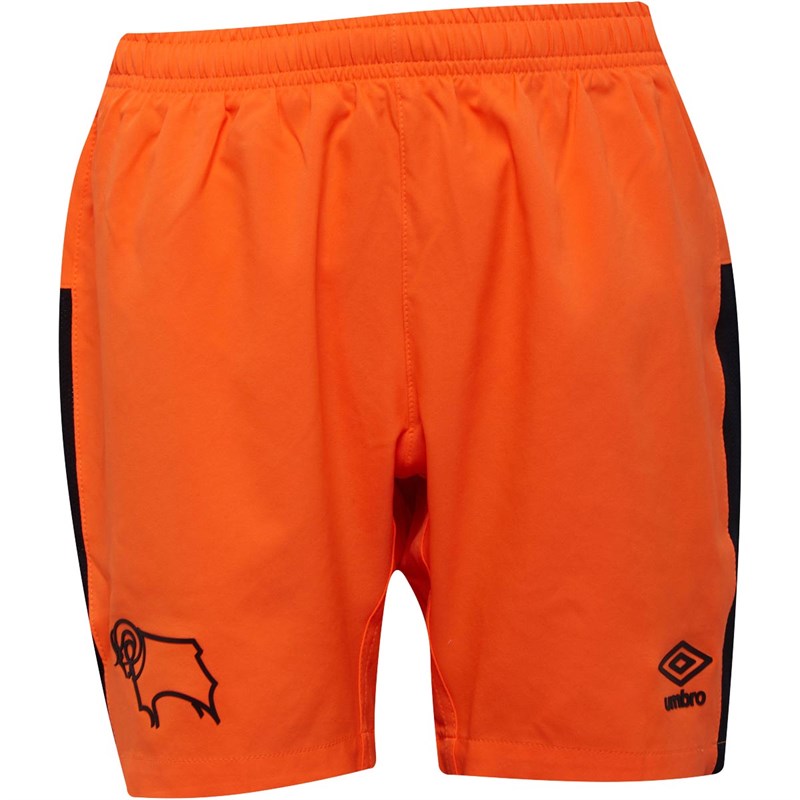 Buy Umbro Junior DCFC Derby County 16/17 Home Goalkeeper Shorts Orange