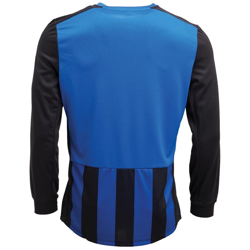 Buy Umbro Mens Milan Stripe Long Sleeve Football Jersey Black/Teamwear