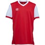 Umbro Junior Witton Retro Short Sleeve Football Jersey Vermillion/White