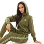Umbro Sweats à Capuche Active Style Taped Track Femme Kaki