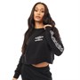Umbro Damen Active Style Cropped Taped Sweatshirt Schwarz