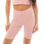 Umbro Womens Active Style Large Logo Cycling Shorts Pale Pink/White
