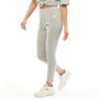 Umbro Womens Active Style Cotton Large Logo Leggings Grey Marl/White