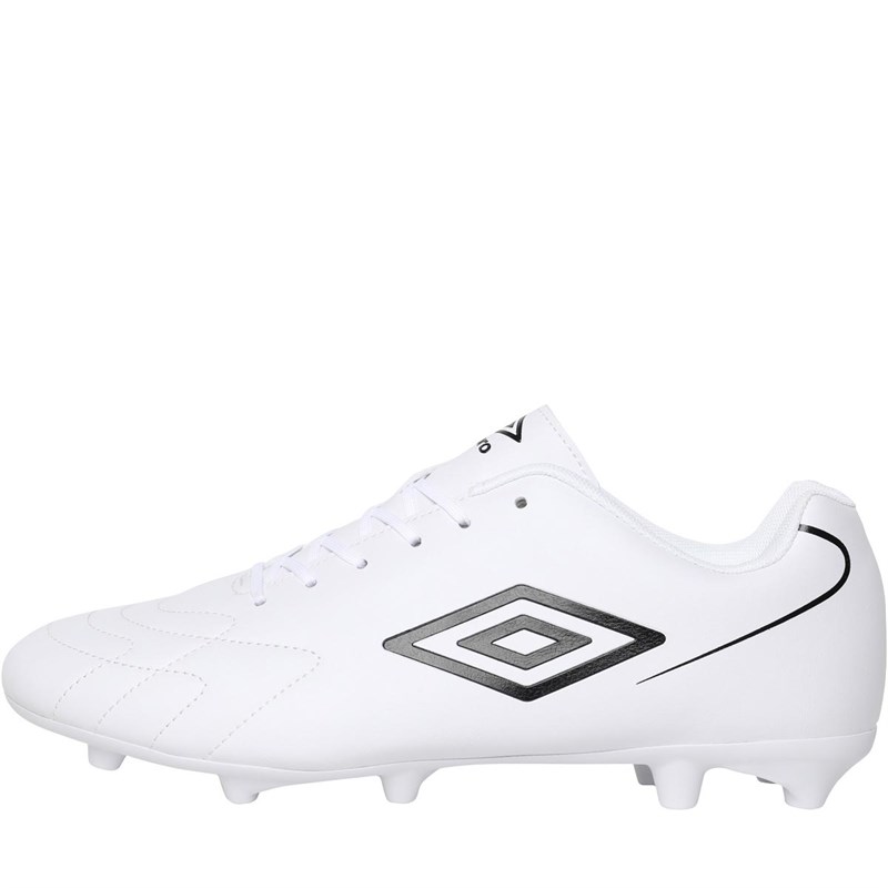 Umbro Chaussures de Foot Attacante FG Firm Ground Homme Blanc