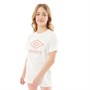 Umbro T-Shirts Active Style Large Logo Fille Blanc