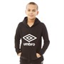 Umbro Junior Active Style Large Logo Hoodie Black/White