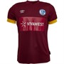 Umbro Męskie S04 FC Schalke 04 Third Koszulki Futbolowe Czerwony