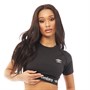 Umbro Womens Active Style Performance Crop Tight T-Shirt Black