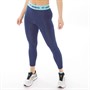 Umbro Womens Active Colour Block Performance Leggings Navy/Turq