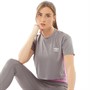 Umbro Womens Active Cropped T-Shirt Grey/Pink