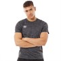 Umbro Mens Active Training T-Shirt Black Marl