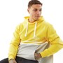 Umbro Mens Block Colour Hoodie Empire Yellow/Brilliant White/Grey Marl
