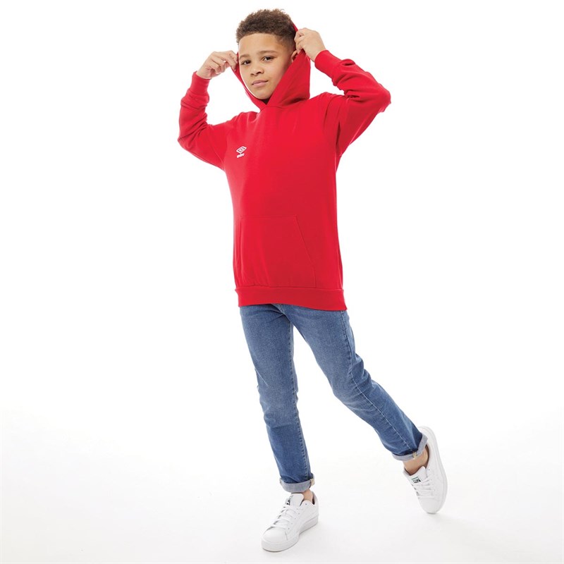 Umbro Sweats à Capuche Homme Rouge