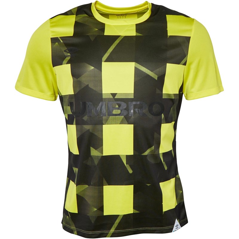 Umbro Mens SSG Short Sleeve Game Day Jersey Blazing Yellow/Black