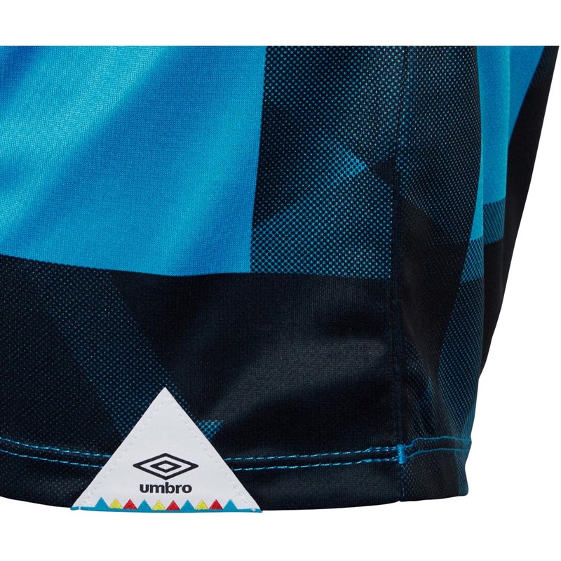 Umbro Mens SSG Short Sleeve Game Day Jersey Ibiza Blue/Black