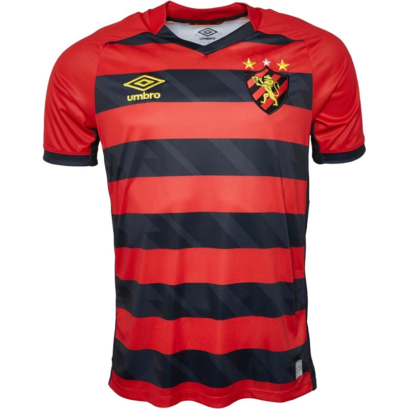 Umbro Maillot de Foot Sport Do Recife Home Homme Rayures Multicolores