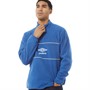 Umbro Mens Active Style 1/2 Zip Polar Fleece Bright Cobalt/White
