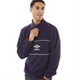 Umbro Mens Active Style 1/2 Zip Polar Fleece Evening Blue/White