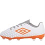 Umbro Junior Velocita V League FG Firm Ground White / Carrot / Frost Gray