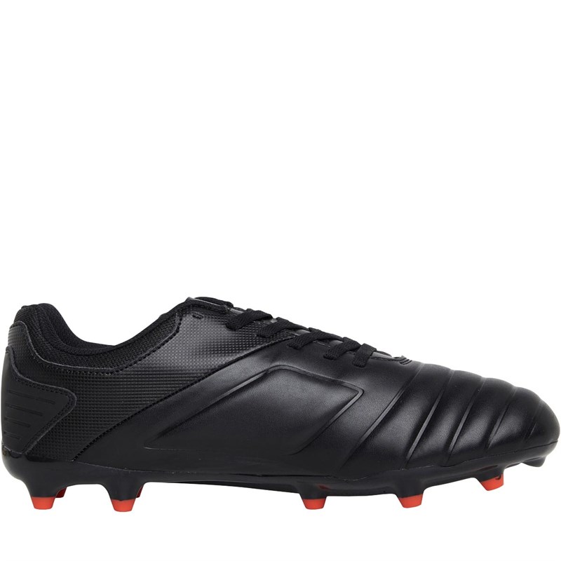 Umbro Mens Tocco Club FG Firm Ground Black / Cherry Tomato