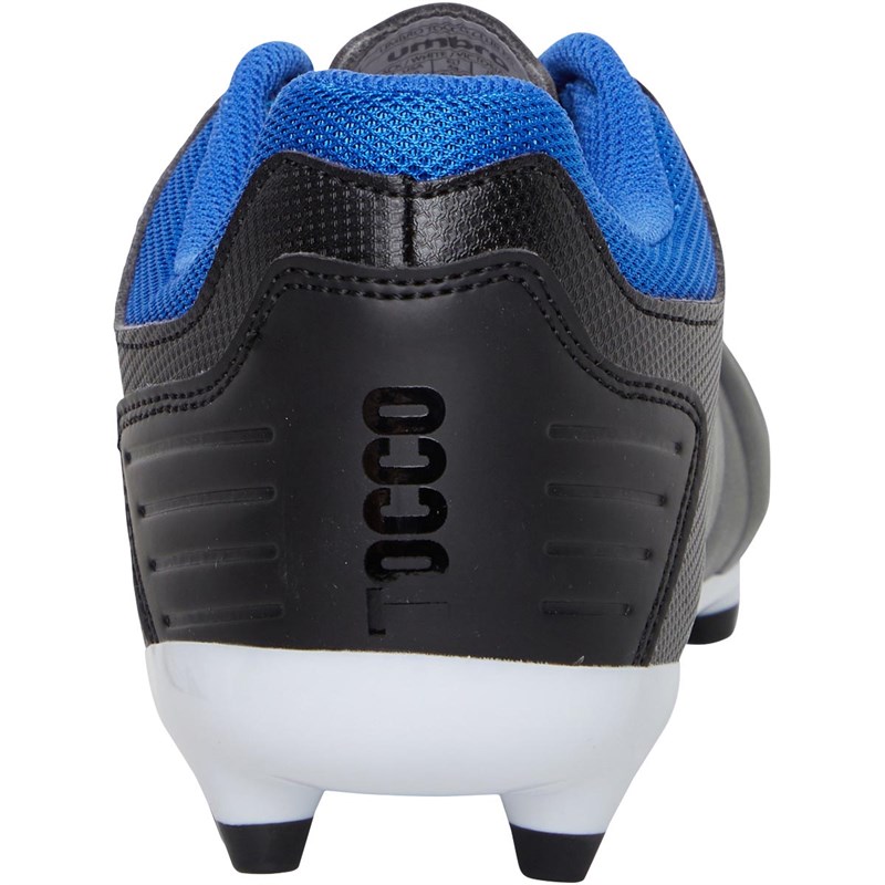 Umbro Mens Tocco Club FG Firm Ground Black / White / Victoria Blue