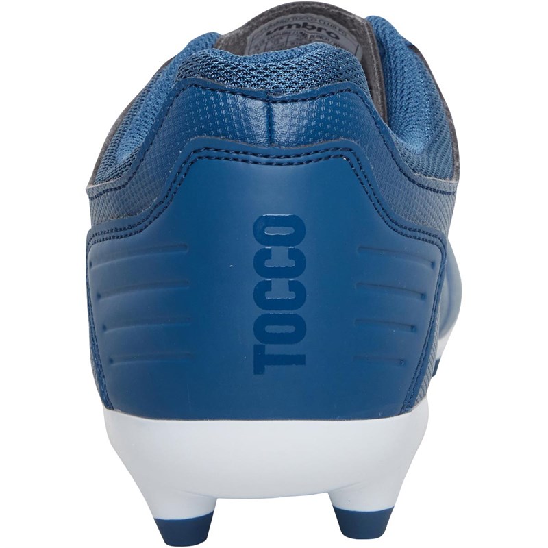 Umbro Mens Tocco Club FG Firm Ground Blue Sapphire / Lime Punch / White
